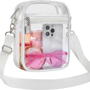 Clear Purse Stadium Approved CrossBody Bag for Men and Women